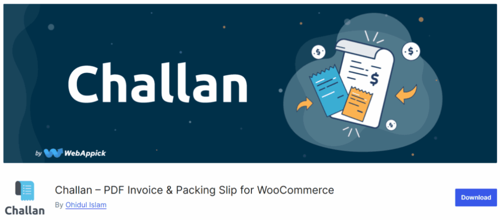 Challan - PDF Invoice & Packing Slip for WooCommerce