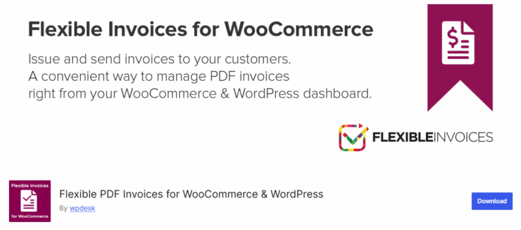 Flexible PDF Invoices for WooCommerce & WordPress